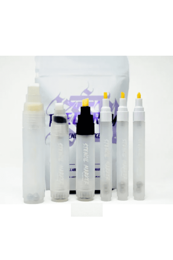 Refillable Stencil Markers Set - Piercing Marking - Smudge Resistant Skin Marker Pens