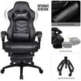 thumbnail image 1 of Elecwish Adjustable & Ergonomic Swivel Gaming Chair, Black, 1 of 7