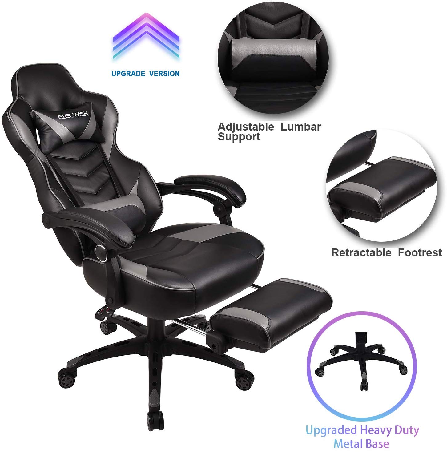 RESPAWN Specter Full Mesh Ergonomic Gaming Chair, in Graphite Gray (RSP