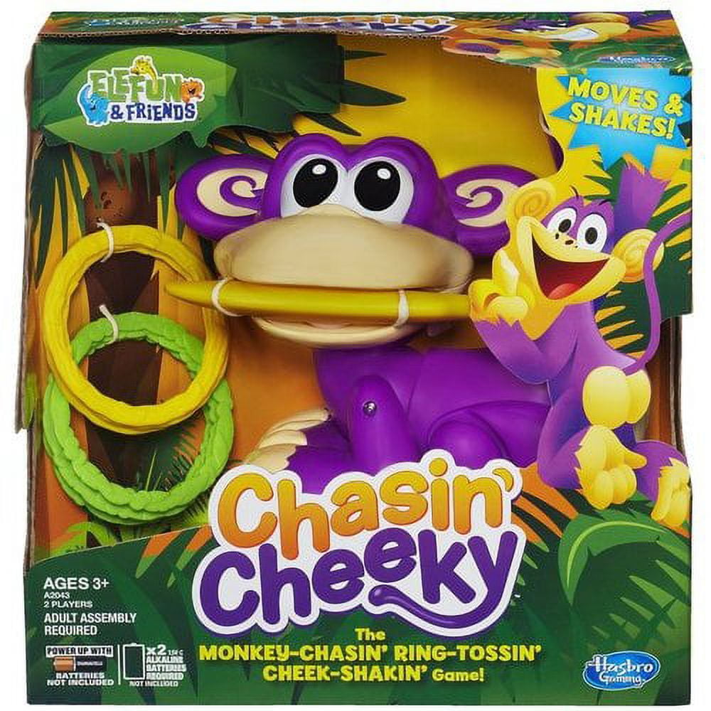 Hasbro Elefun & Friends Chasin' Cheeky Family Fun Monkey Ring Toss Game ...