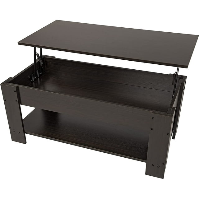 Elegainz Lift Top Coffee Table with Hidden Compartment and Storage ...