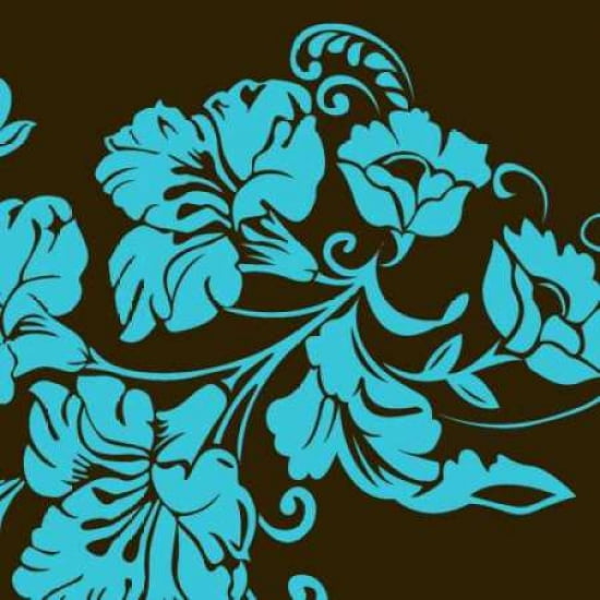 Elegance Azure III Canvas Art - Steve Butler (24 x 24)