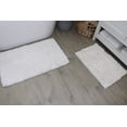thumbnail image 1 of Elegance Bathroom Rugs Sets 2 Piece- Plush Bath Mat Set Quick-Dry Soft Microfiber Bathroom Mat with Rubber Backing, Absorbent Bathroom Rug Set, Washable Bath Rugs - Bath Mats 17x24 + 20x32 White, 1 of 10