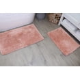 thumbnail image 1 of Home Weavers Collection 100% Microfiber Reversible Bathroom Rug Set Machine Washable Bathroom Rug-17"x24", Bath Rug- 20"x32", 2 Piece Bath Rug set, Coral, 1 of 10