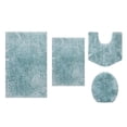 thumbnail image 1 of Elegance Bathroom Rugs Sets 4 Piece- Plush Bath Mat Set Quick-Dry Soft Microfiber Bathroom Mat with Rubber Backing, Absorbent Bathroom Rug Set, Washable Bath Rugs, Bath Mats, Turquoise, 1 of 11