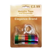Elegance Bedroom Couture Metallic Tape & Tape Dispenser (Pack of 8)