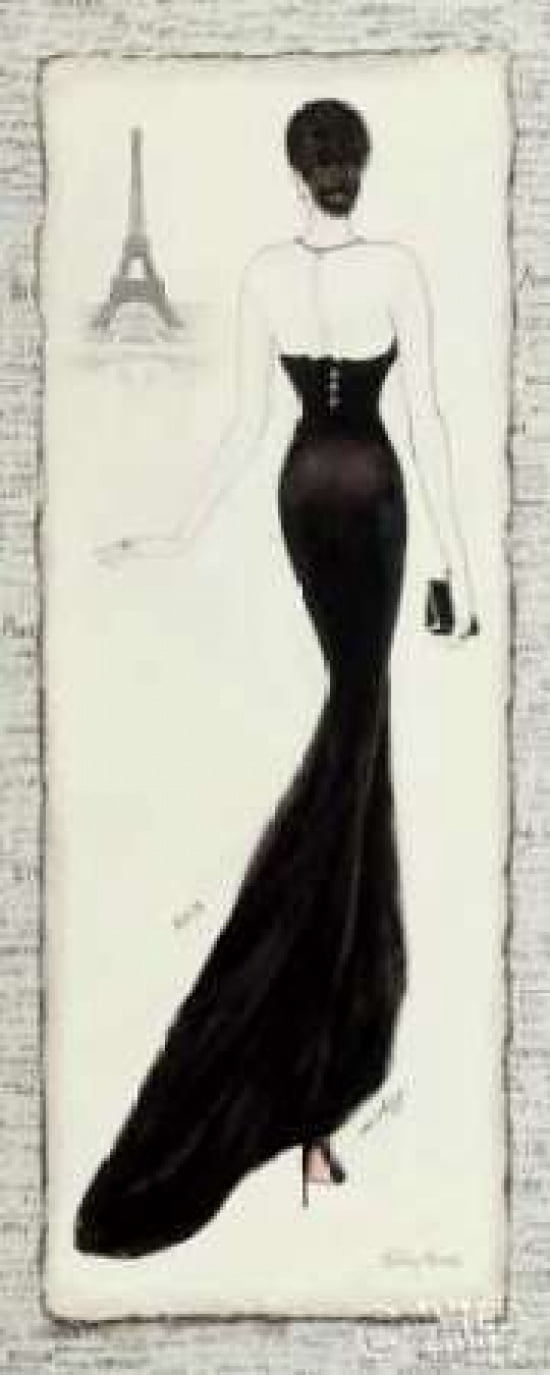 Elegance Diva I Canvas Art - Emily Adams (24 x 48)