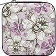 thumbnail image 1 of Elegance Floral Jewelry Box Portable PU Leather Jewelry Mini Case with Removable Tray Display Earrings Bracelets Rings Necklaces for Women Women Gifts, 1 of 7