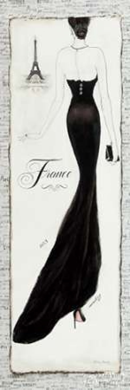 Elegance I Canvas Art - Emily Adams (12 x 36)