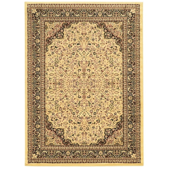 Elegance Isphahan Cream Area Rug 5x7 Transitional Polypropylene Soft Colors