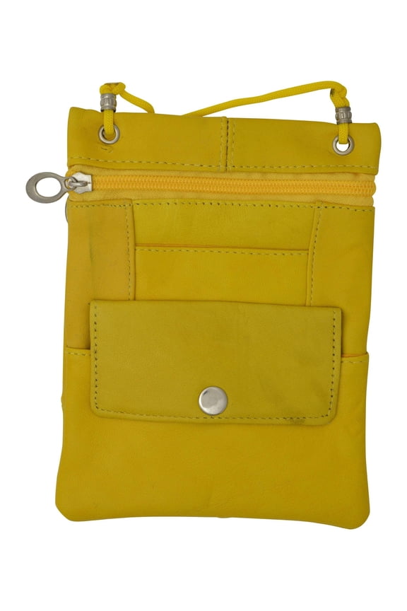 Elegance Look Cross Body Bag Leather Shoulder Purse w Zipper Pocket Many Colors!!!