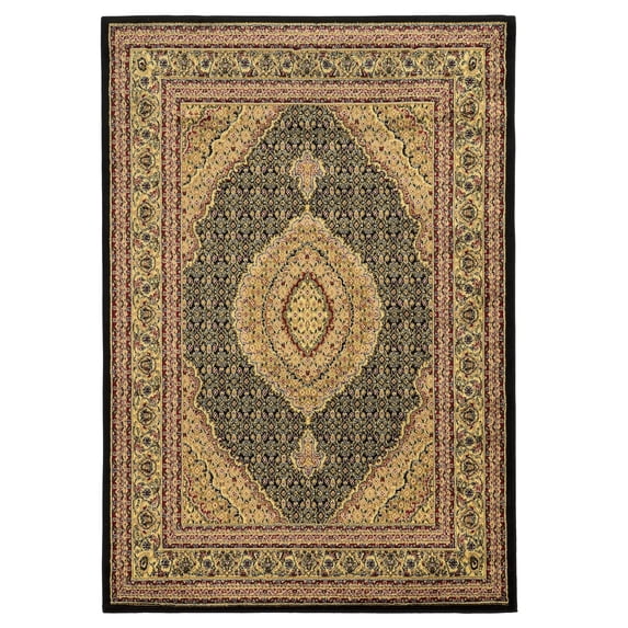 Elegance Mahi Black and Ivory 5X7.3