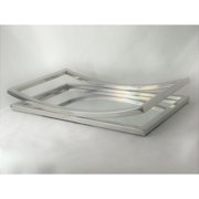 Elegance Mirror decorative or vanity tray 13.75x8" Geometric