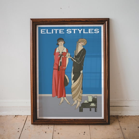 Elegance Of The Roaring 20'S Art Vintage Prints Elite Styles Wall Art