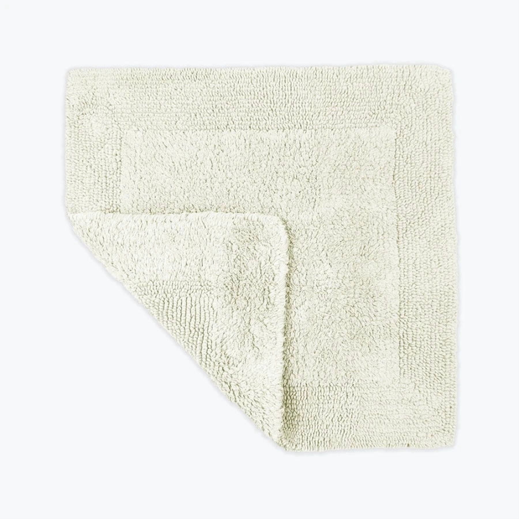 Elegance Reversible Square Bath Mat - 100% Cotton