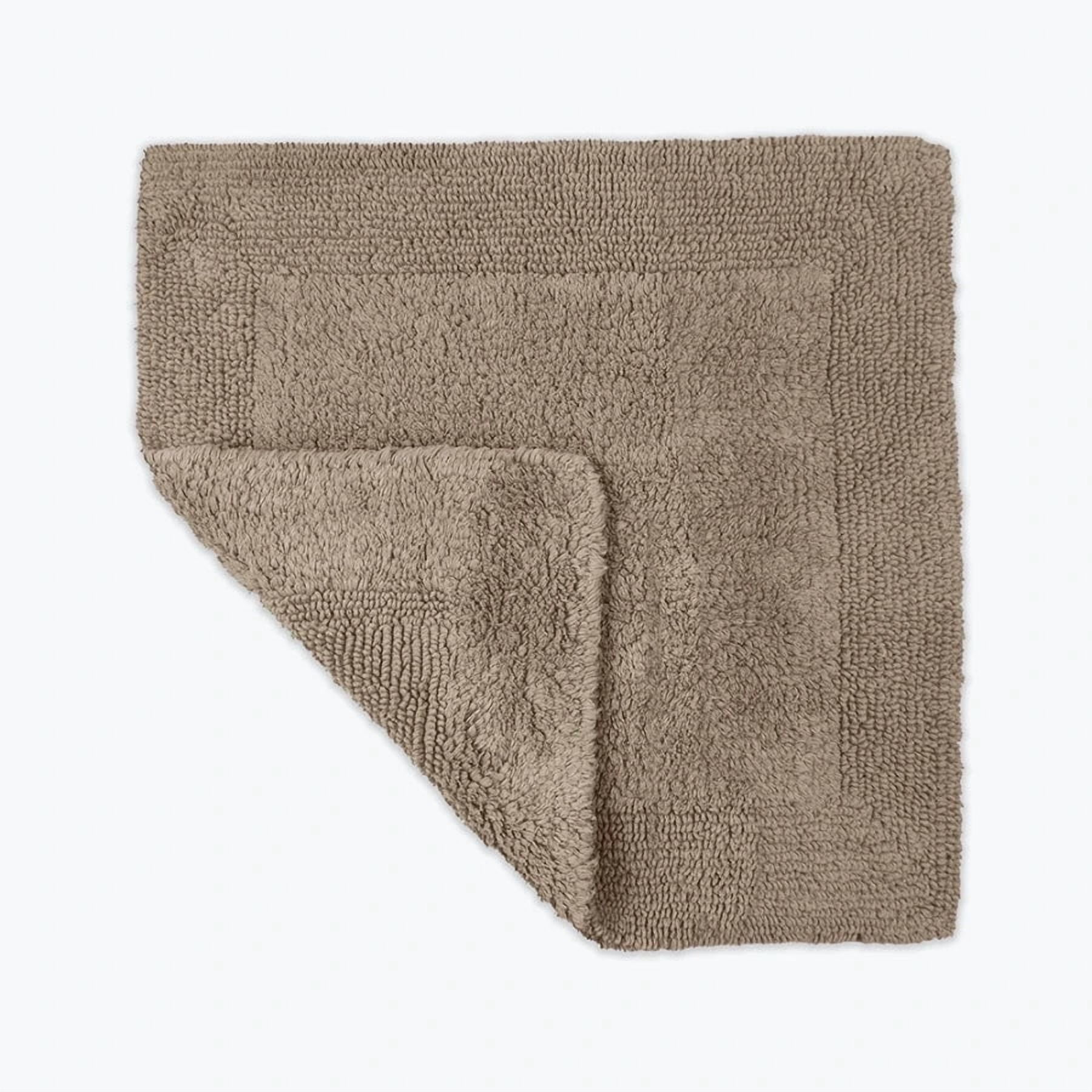Elegance Reversible Square Bath Mat - 100% Cotton