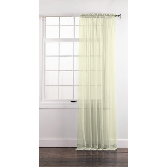 Stylemaster Elegance Sheer Voile, 60" X 120" | Panel, Beige