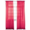 Elegance Sheer Window Curtain Panel, Allows Light to Enter While