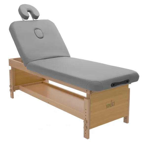 Elegance Spa Massage Facial Bed & Table (Gray)