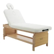 Elegance Spa Massage Facial Bed & Table White