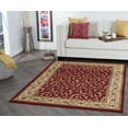 thumbnail image 1 of Elegance Transitional 7.6' x 10' Red and Beige Polypropylene Indoor Area Rug, 1 of 9
