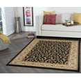 thumbnail image 1 of Elegance Transitional 9' x 12.6' Black and Beige Polypropylene Indoor Area Rug, 1 of 9