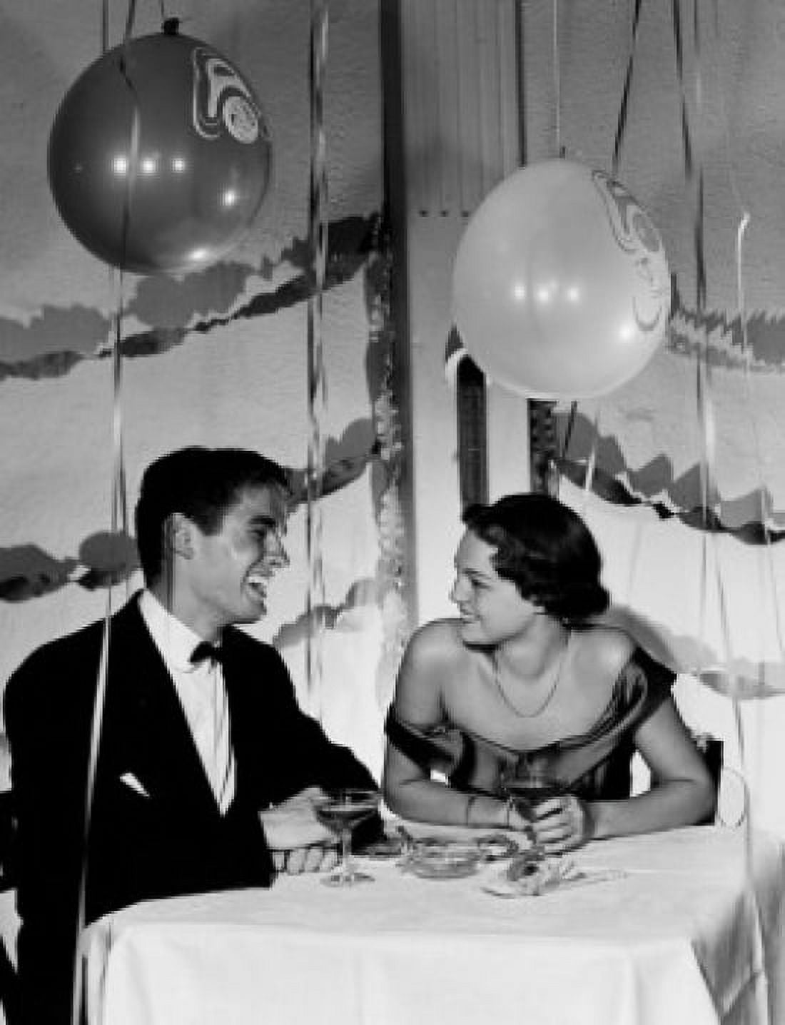 Elegance couple at party Canvas Art - (24 x 36)