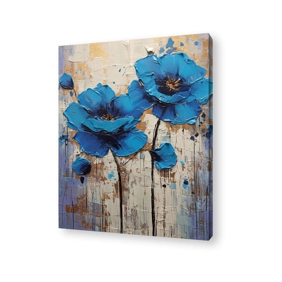 Elegance of Teal Canvas Painting