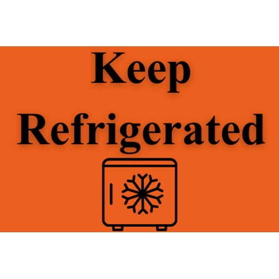 Eleganceinlife 250 pc Keep Refrigerated Stickers - Versatile Retail Sale Labels, 1" / 1.5" Inches