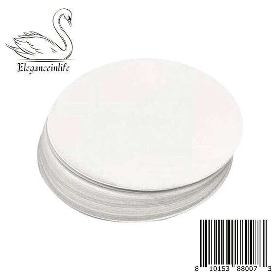 Eleganceinlife 6" Round Dry Wax Parchment Pan Liner Pack of 100