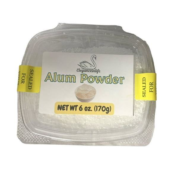 Eleganceinlife Alum Powder Net WT 6 oz (170g)Packed in USA, Vegan, Gluten-Free, Vegetarian