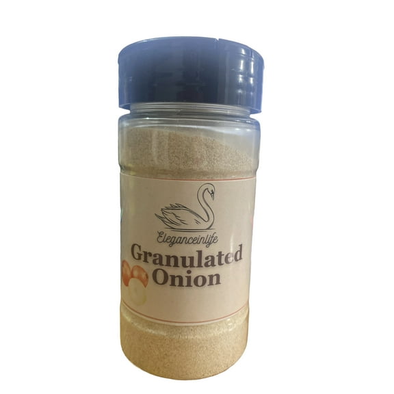 Eleganceinlife Granulated Onion NET WT. 5.4 oz (153g) Gluten-Free ,Vegan ,Vegetarian
