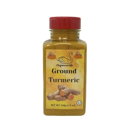 Eleganceinlife Ground Turmeric 12 oz (340g) 100% Pure Turmeric Packed in USA Pack of 1