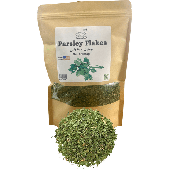 Eleganceinlife Parsley Flakes 3 oz Packed in USA Kosher Halal