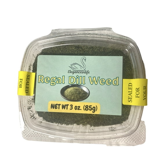 Eleganceinlife Regal Dill Weed - NET WT 3 oz (85g) - Gluten-Free, Vegan, Vegetarian