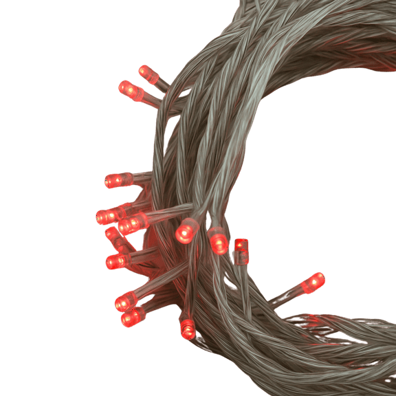 Elegani 100 LED Red String Lights 32ft Black Wire, 8 Lighting Modes, Indoor/Outdoor Plug-In Fairy Lights for Christmas, Parties, Bedroom, Patio & Holiday Decor-Green