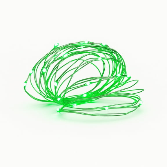 Elegani 100 LED Silver Copper Fairy String Lights 33ft Plug-In with 4" Spacing, Flexible Wire, Indoor/Outdoor Decorative Lighting