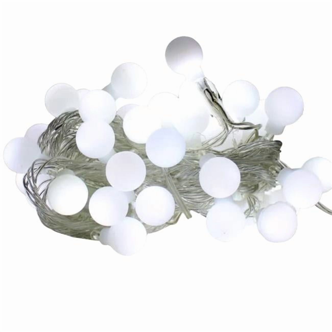 Elegani 100 LED White String Light Bulbs with Connector – 32ft Plug-In, 8 Lighting Modes
