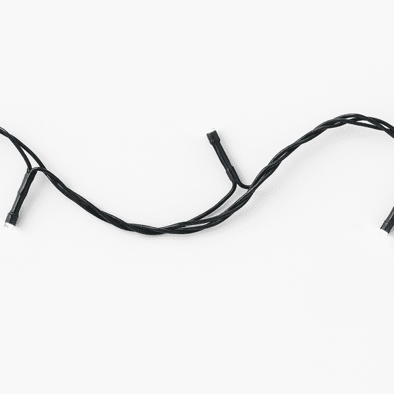 Elegani 100 LED White String Lights with Green Wire and Connector 32ft Plug-In, Waterproof, Indoor/Outdoor Decorative Lighting for Holiday, Party, and Home Dcor