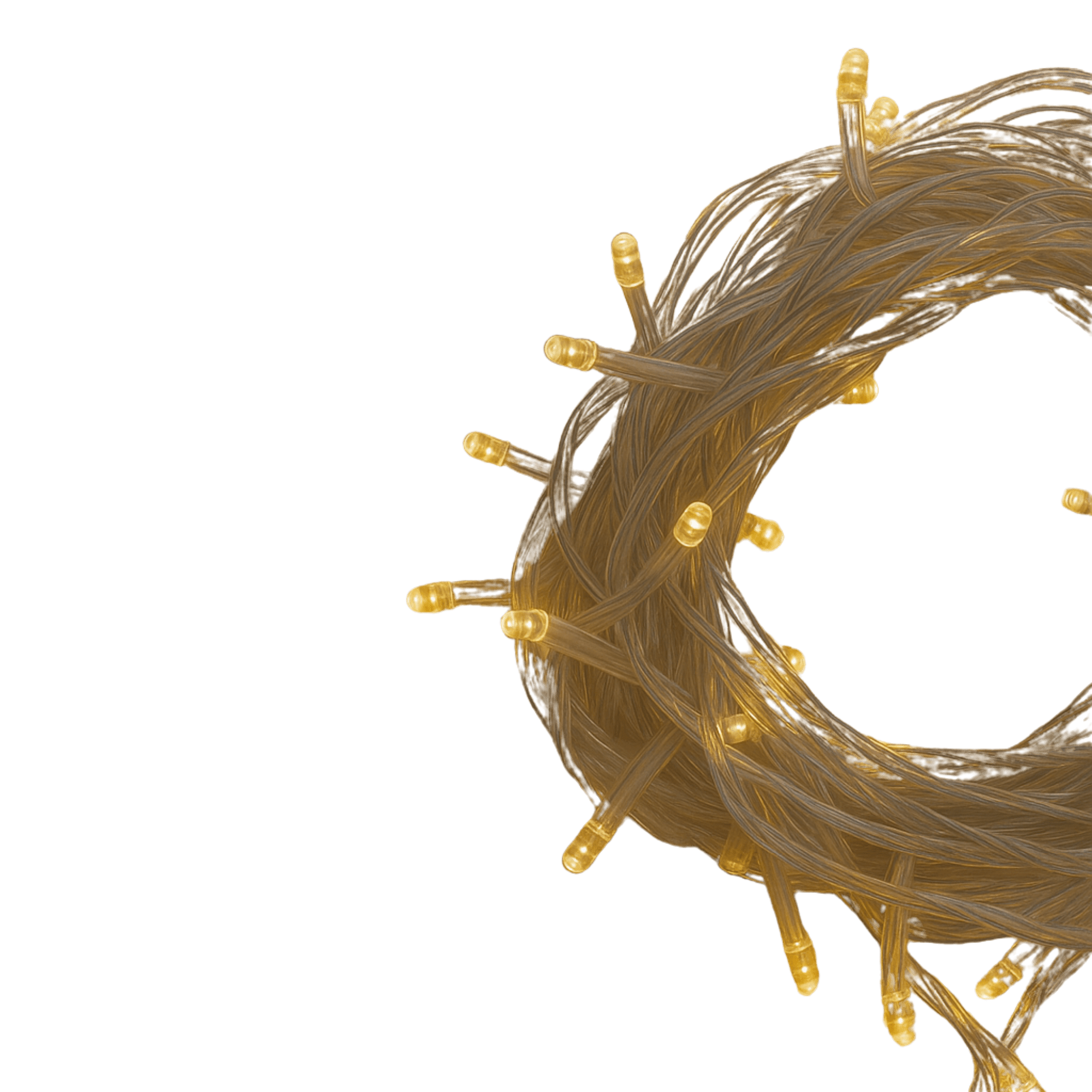 Elegani 100 LED Yellow String Lights 32ft Black Wire, 8 Lighting Modes, Indoor/Outdoor Plug-In Fairy Lights for Christmas, Parties, Bedroom, Patio & Holiday Decor-Yellow