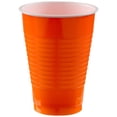 thumbnail image 1 of Elegani 12 oz. Plastic Disposable Cups - Pack of 20 - for Parties, Picnics, and Everyday Use-Orange, 1 of 1