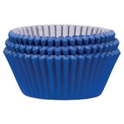 Elegani 2 Inch Paper Baking Cups, Cupcake Cases 75 Count - for Cupcakes, Muffins, Blue