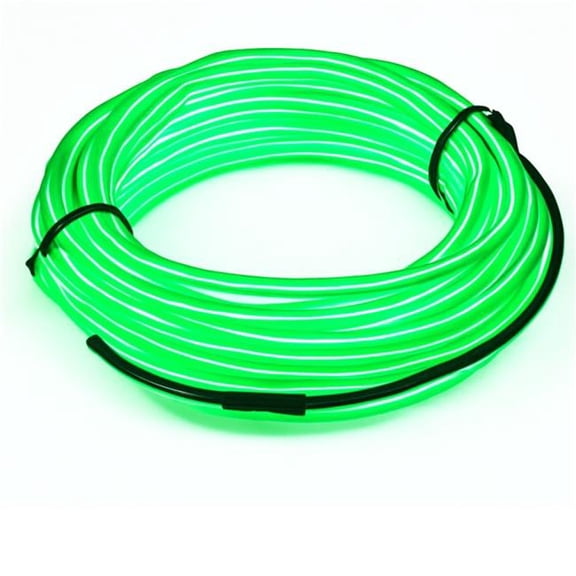 Elegani 6FT Wearable Neon Glow String Light with Clip-Lime Green