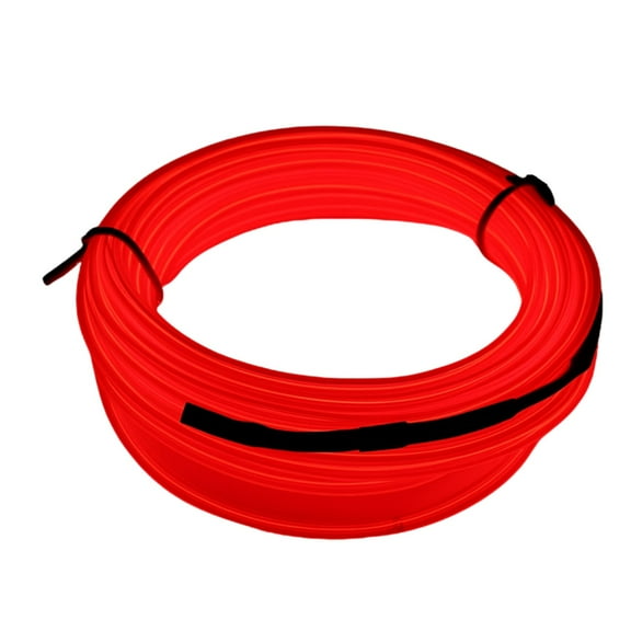 Elegani 6FT Wearable Neon Glow String Light with Clip-Red