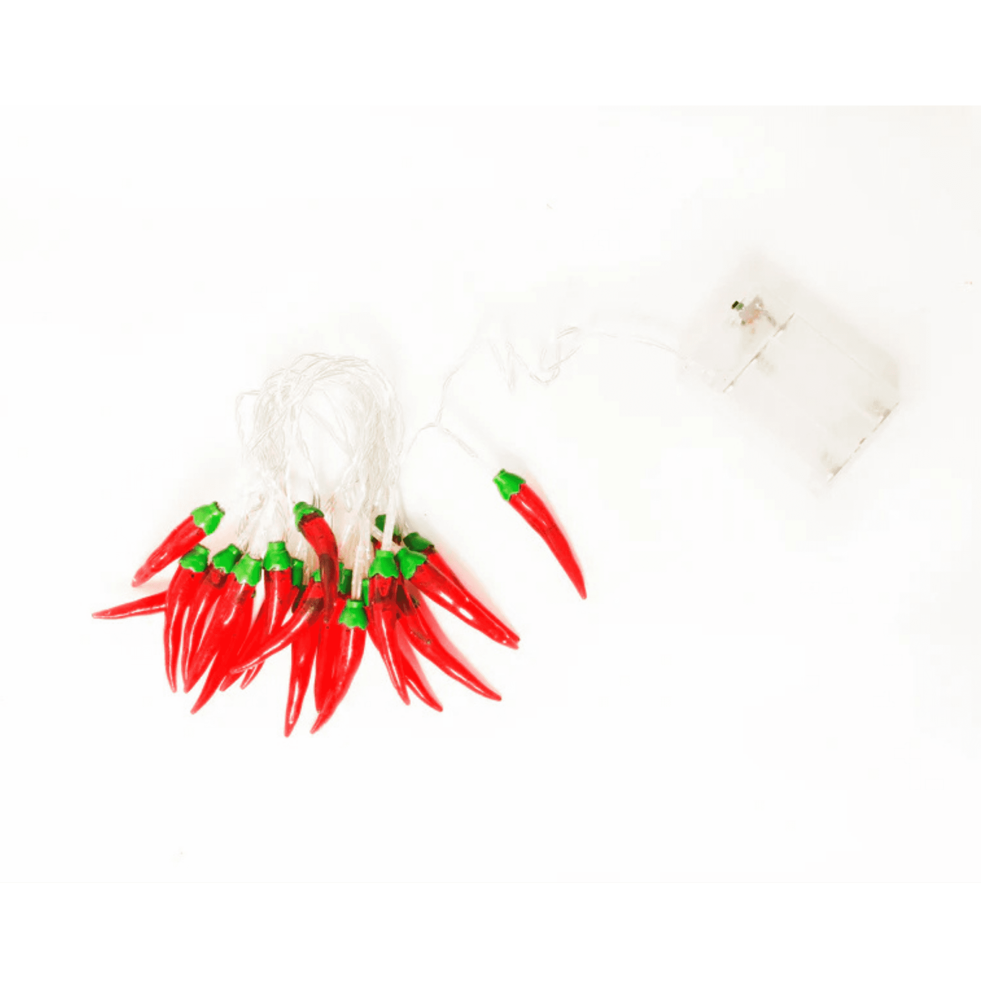 Elegani Chili Pepper String Lights 10 Warm White LED Indoor Dcor, 6ft Light Strand