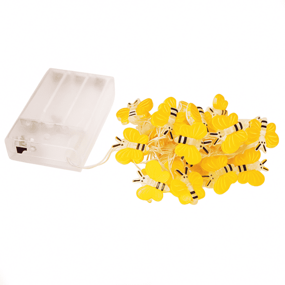Elegani Super Pack-20 LED Bee String Lights Warm White Indoor Micro Dot Fairy Lights 6.3ft Battery Operated Set Cute Dcor for Bedroom, Party or Gift 16 Pack PDQ Display