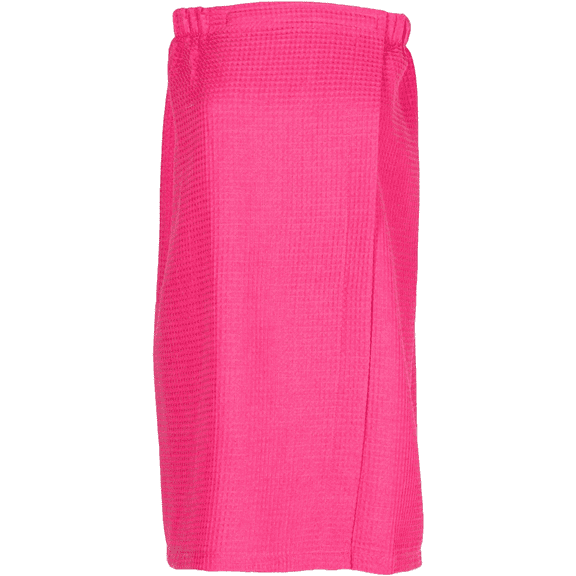 Elegani Women's Waffle Weave Spa Wrap - Lightweight, Breathable, One-Size-Fits-Most (29" Long), Hot Pink