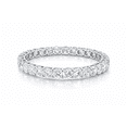thumbnail image 1 of KohinoorGems 14K White Gold 1 Carat Diamond Eternity Band – 32 Round Brilliant Cut Diamonds, VS1 F-G, Full Wedding Ring for Women, 1 of 7