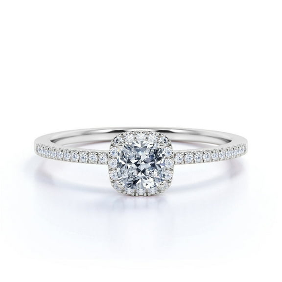 Elegant 1.50 Ct Princess Cut Solitaire Diamond Engagement Ring – White Gold Over Silver