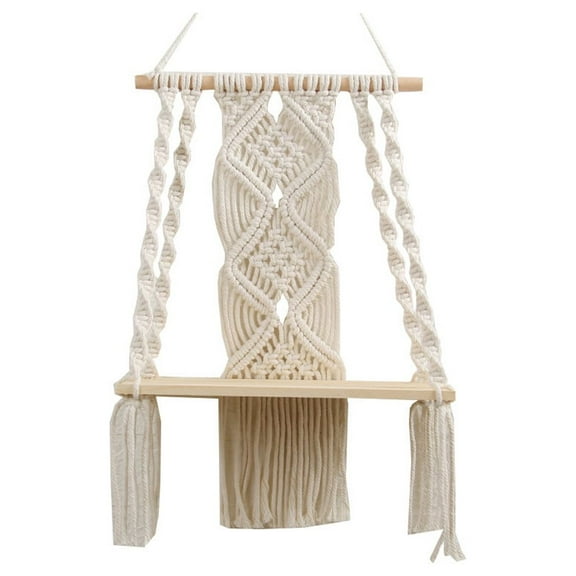 Elegant 11.8” x 19.6” Bohemian Floating Shelf Ideal for Wall Display and Storage